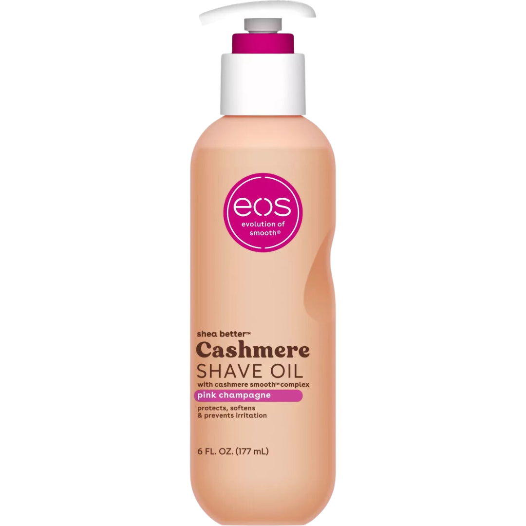 Eos Cashmere Bikini Shave Oil Serum – Pink Champagne, 6 fl oz