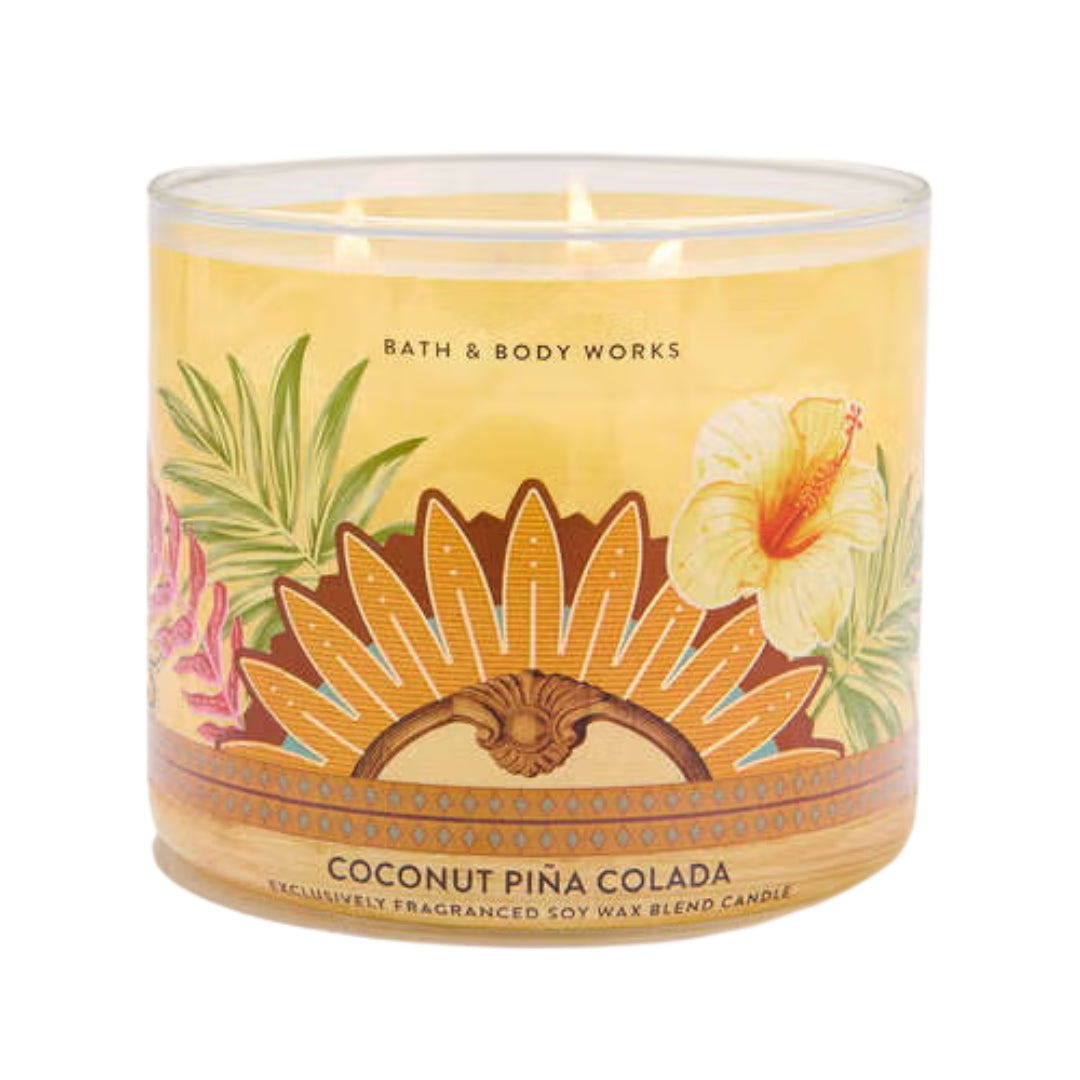 Bath & Body Works Coconut Piña Colada 3-Wick Candle, 14.5 oz | 411 g