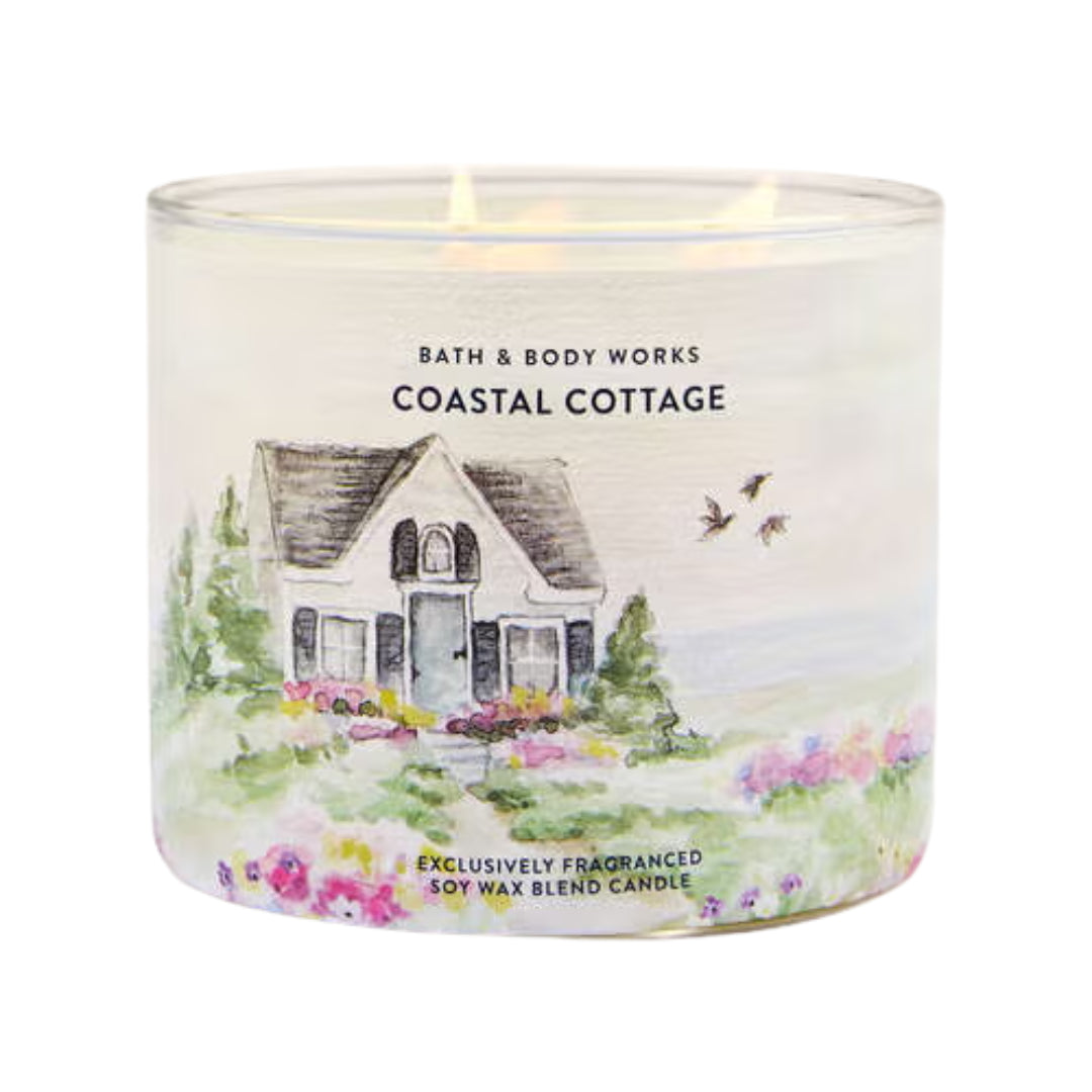 Bath & Body Works Coastal Cottage 3-Wick Candle, 14.5 oz | 411 g