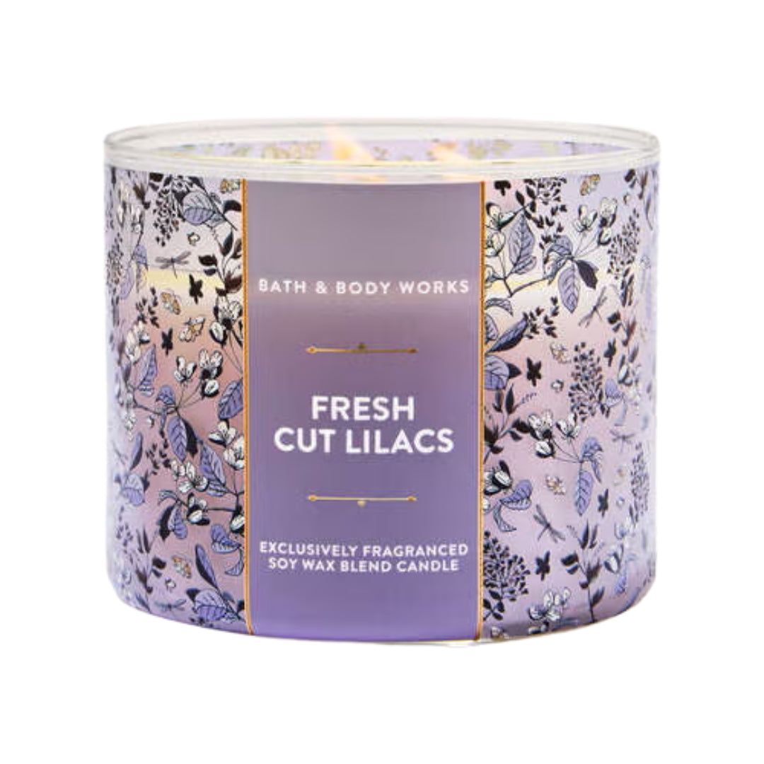 Bath & Body Works Fresh Cut Lilacs 3-Wick Candle, 14.5 oz | 411 g