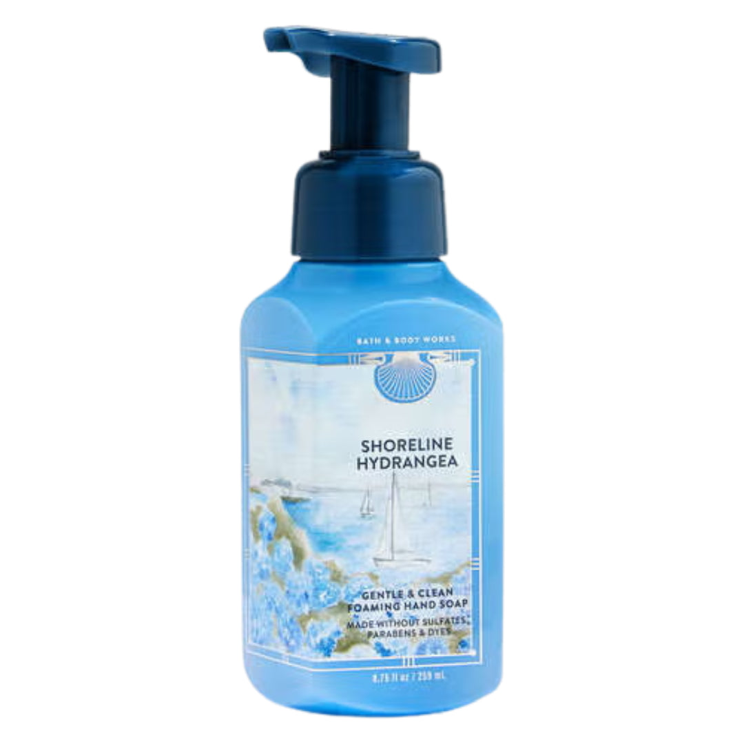 Bath & Body Works Shoreline Hydrangea Gentle & Clean Foaming Hand Soap, 8.75 fl oz