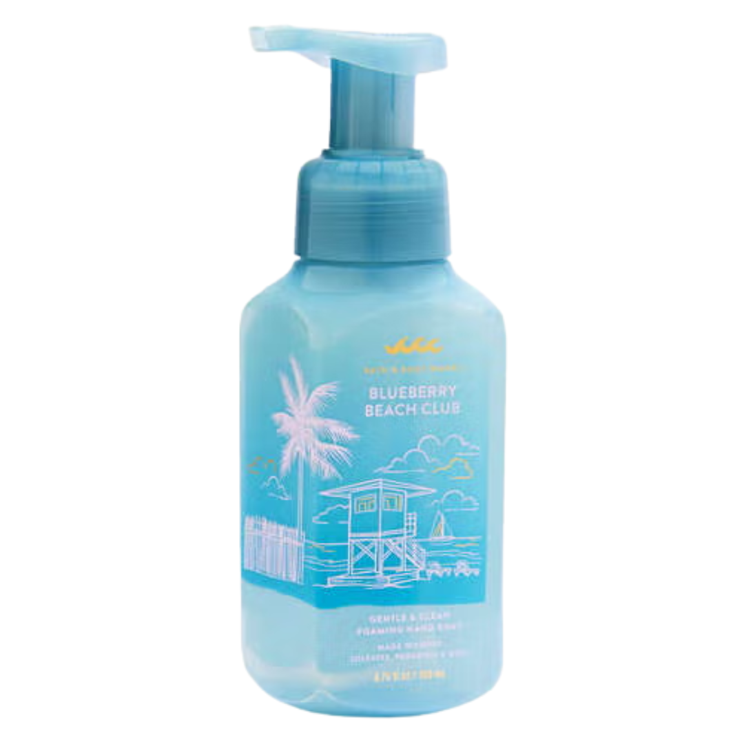Bath & Body Works Blueberry Beach Club Gentle & Clean Foaming Hand Soap, 8.75 fl oz