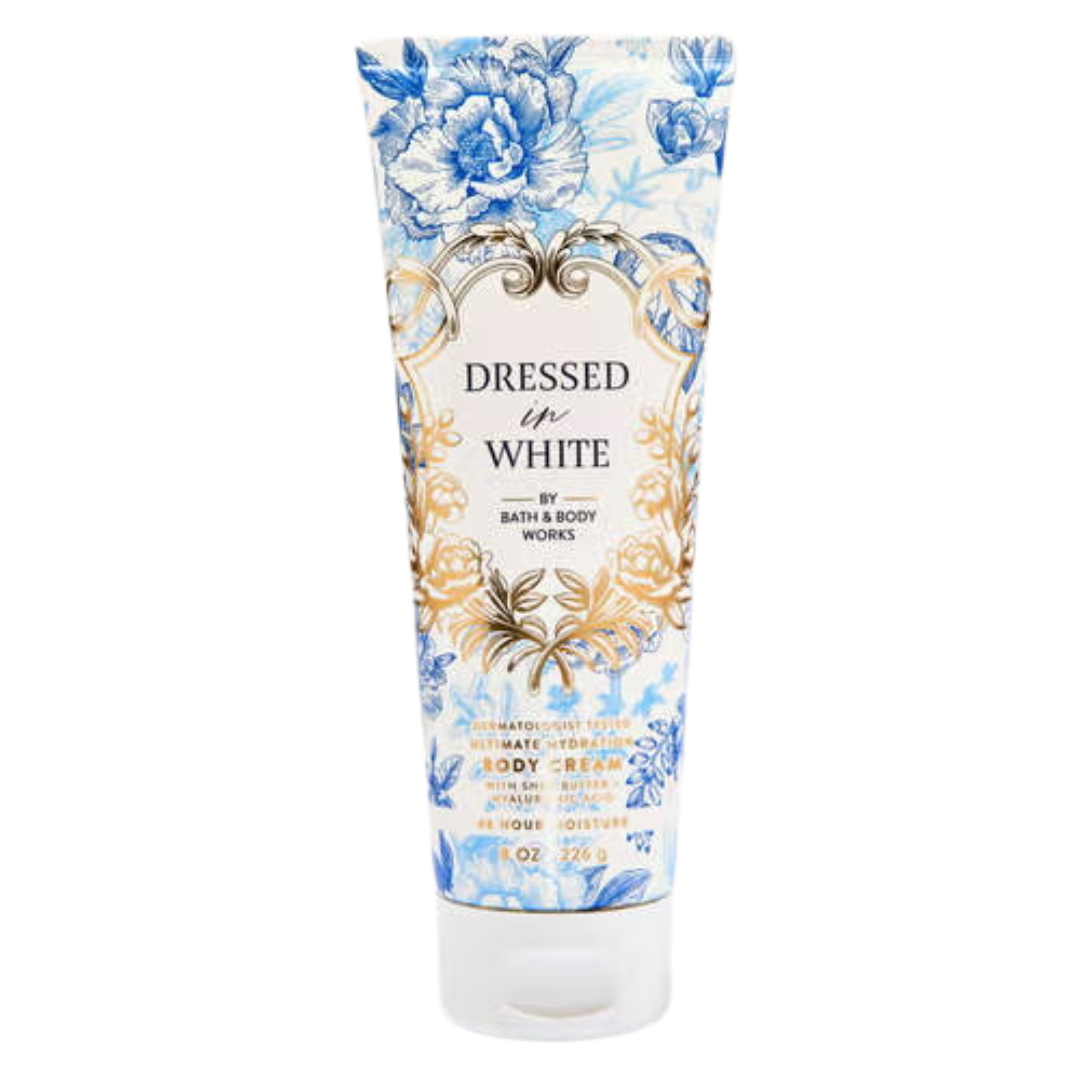 Bath & Body Works Dressed In White Ultimate Hydration Body Cream, 8 oz