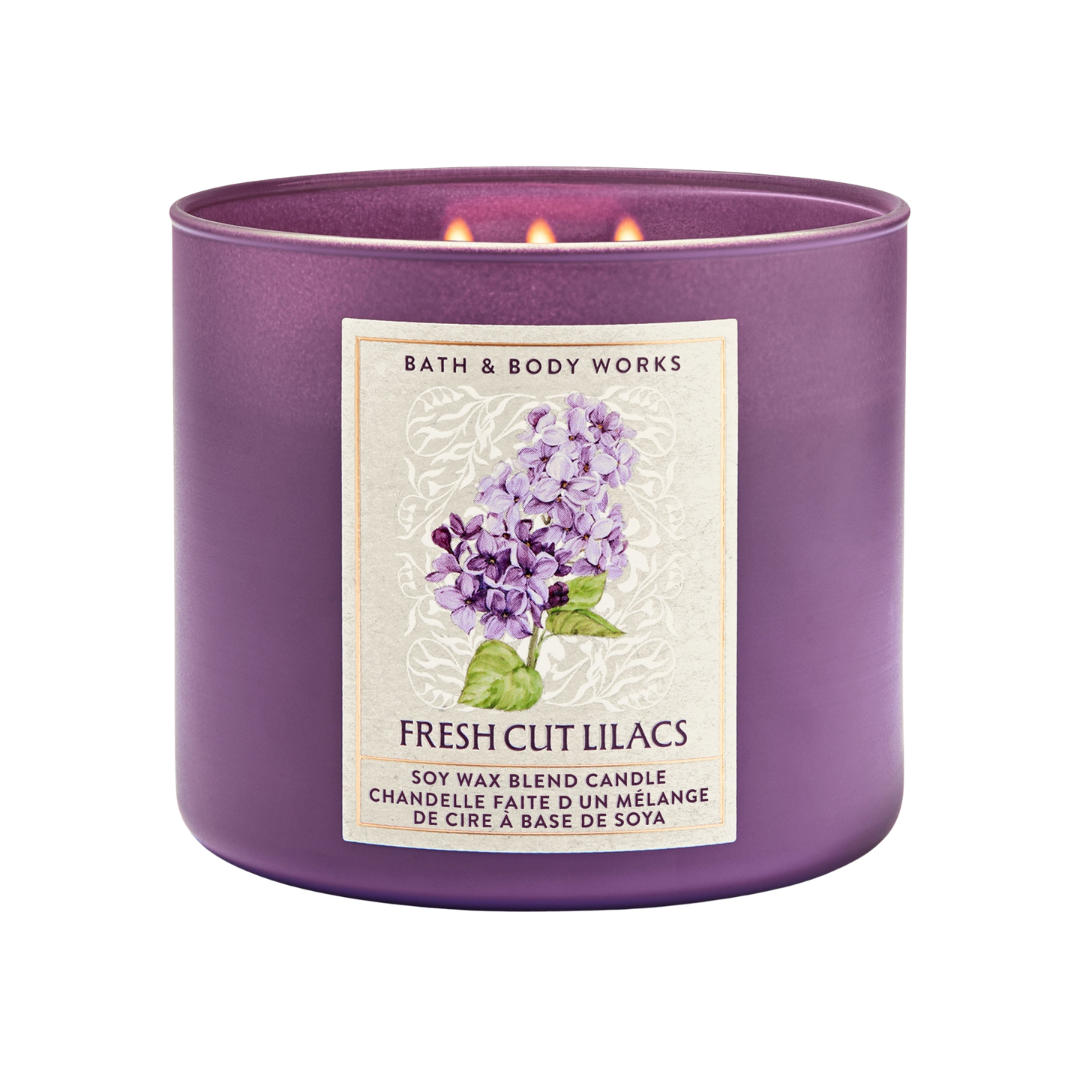 Bath & Body Works Fresh Cut Lilacs 3-Wick Candle, 14.5 oz | 411 g