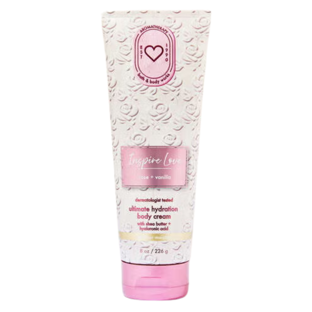 Bath & Body Works Rose Vanilla Ultimate Hydration Body Cream, 8 oz