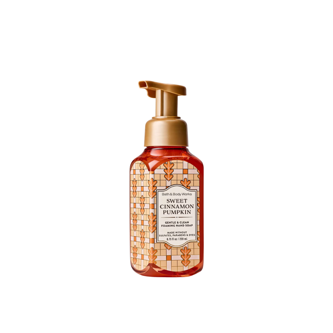 Bath & Body Works Sweet Cinnamon Pumpkin Gentle & Clean Foaming Hand Soap, 8.75 fl oz