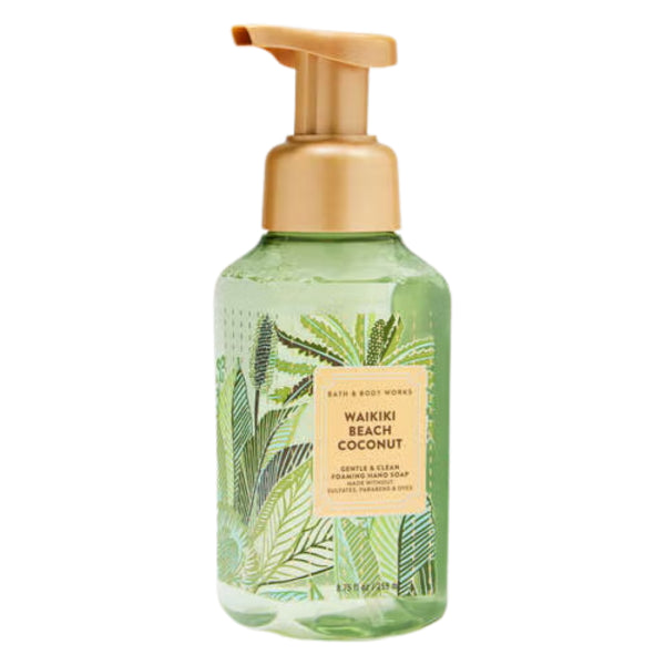 Bath & Body Works Waikiki Beach Coconut Gentle & Clean Foaming Hand Soap, 8.75 fl oz