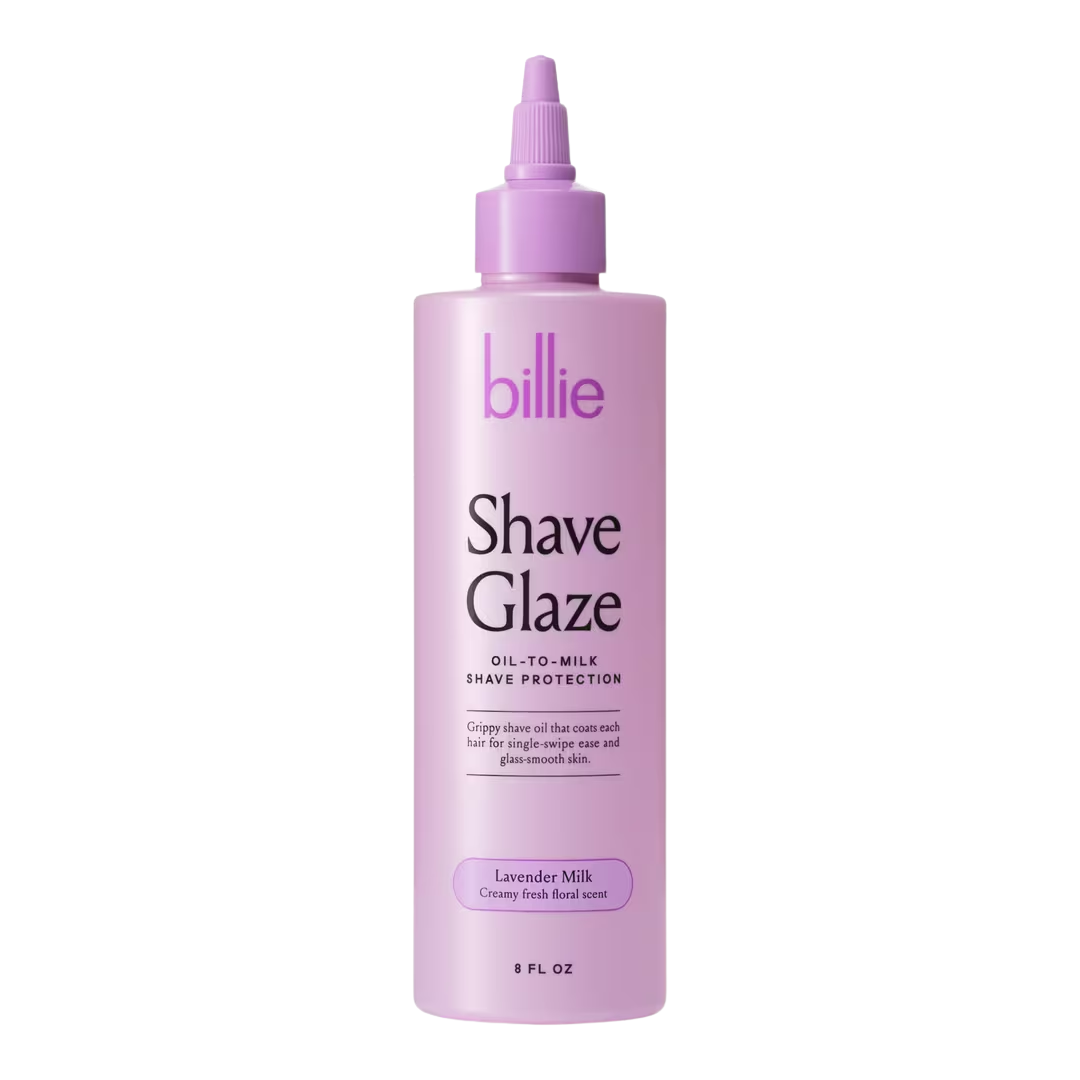 Billie Shave Glaze Shaving Oil – Lavender Milk, 8 oz
