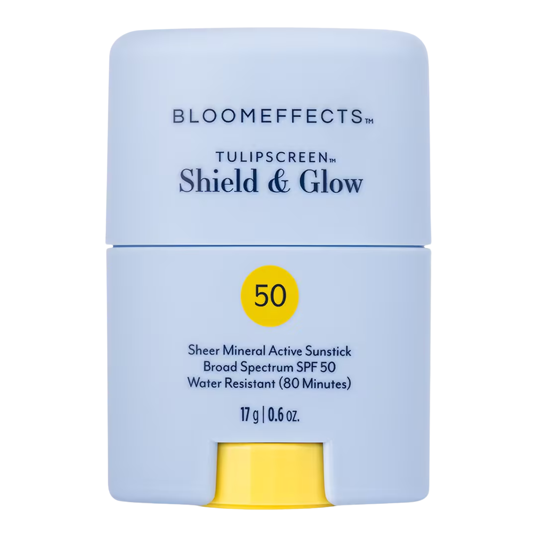 Bloomeffects Tulipscreen Shield & Glow Mineral Active Sunstick SPF 50, 0.6 oz