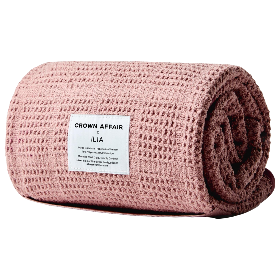 Crown Affair x ILIA Pink Hair Towel