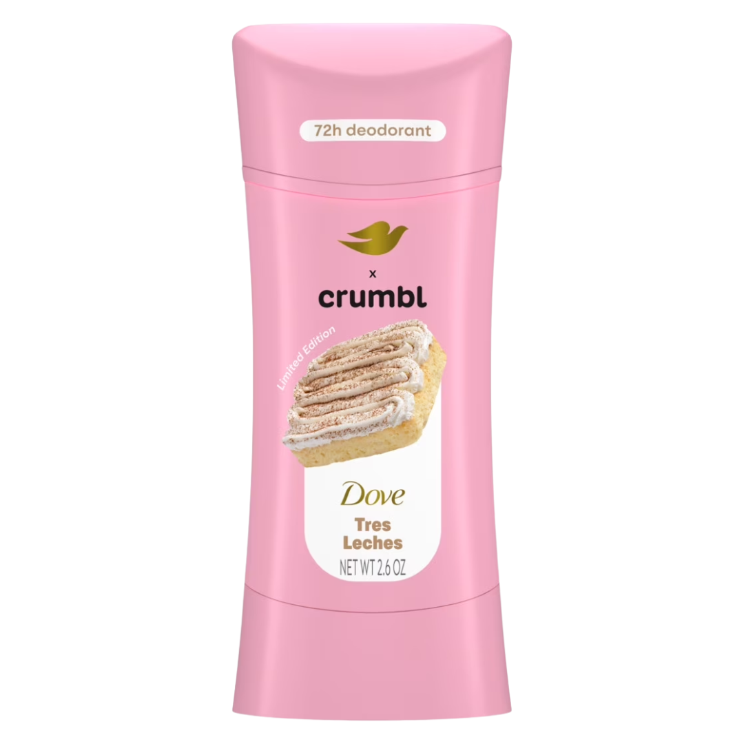 Dove & Crumbl Limited Edition Deodorant Crumbl Tres Leches, 2.6 oz