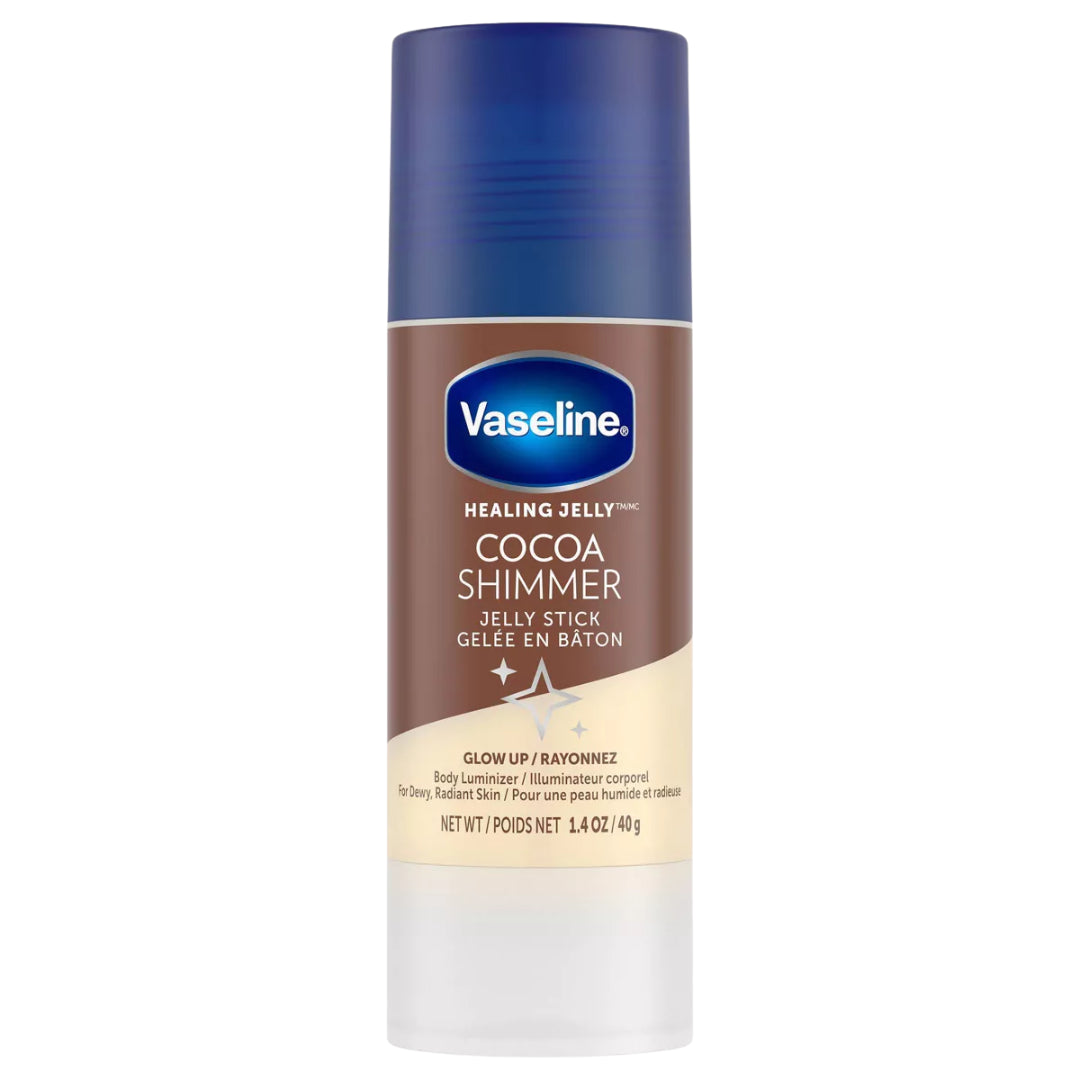 Vaseline Cocoa Shimmer Jelly Stick Cocoa Butter, 1.4oz