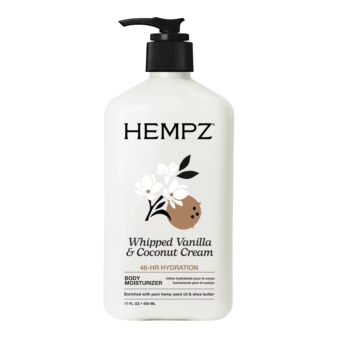 Hempz Whipped Vanilla & Coconut Cream Body Moisturizer, 17 oz