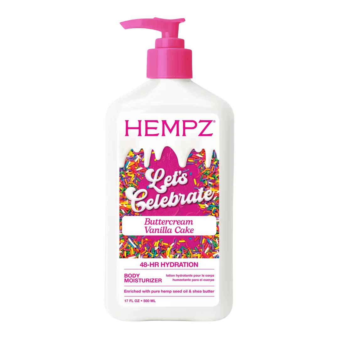 Hempz Let’s Celebrate Buttercream Vanilla Cake Body Moisturizer, 17 oz