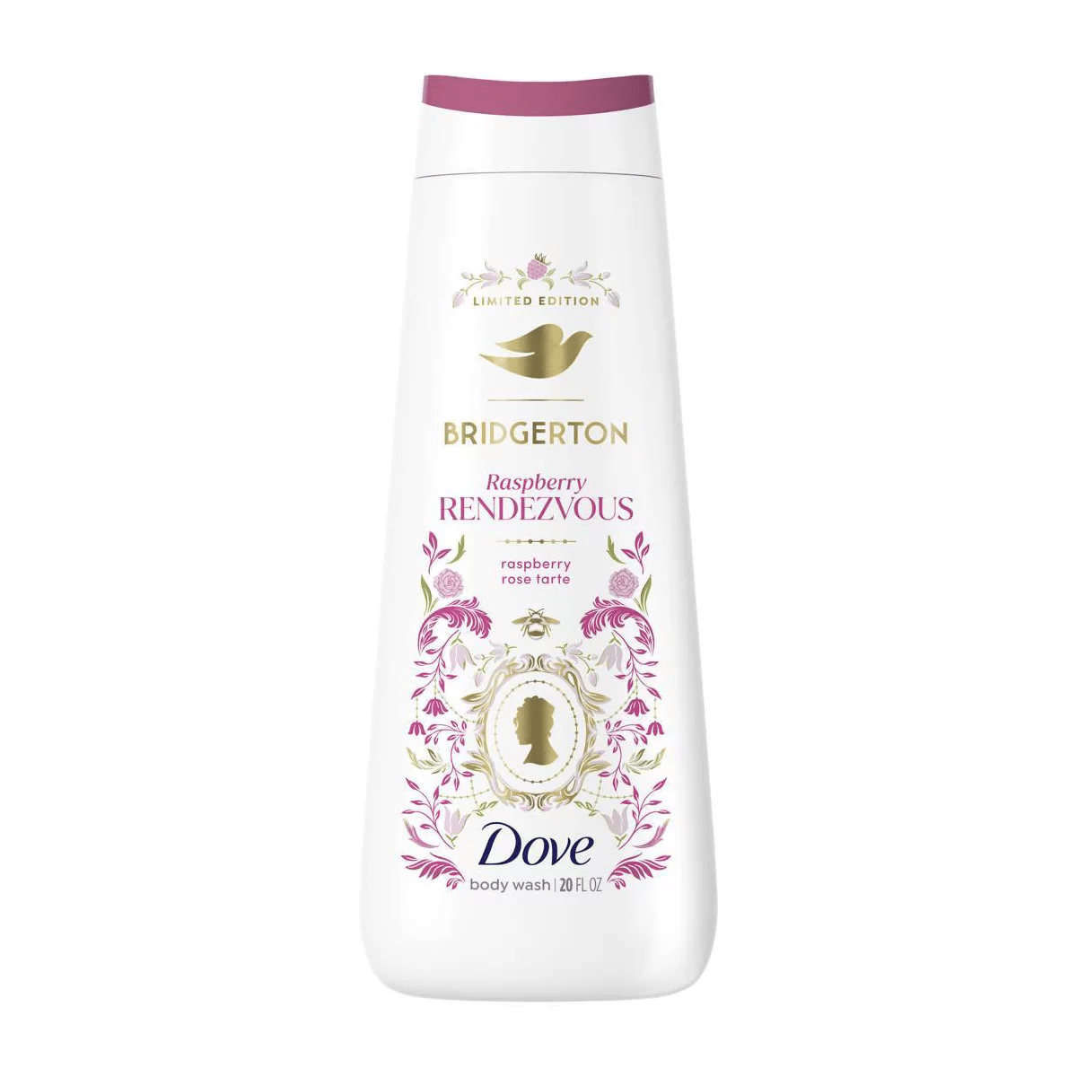 Dove Beauty Limited Edition Bridgerton Body Wash – Raspberry Rendezvous -Raspberry and Vanilla Scent – 20 oz