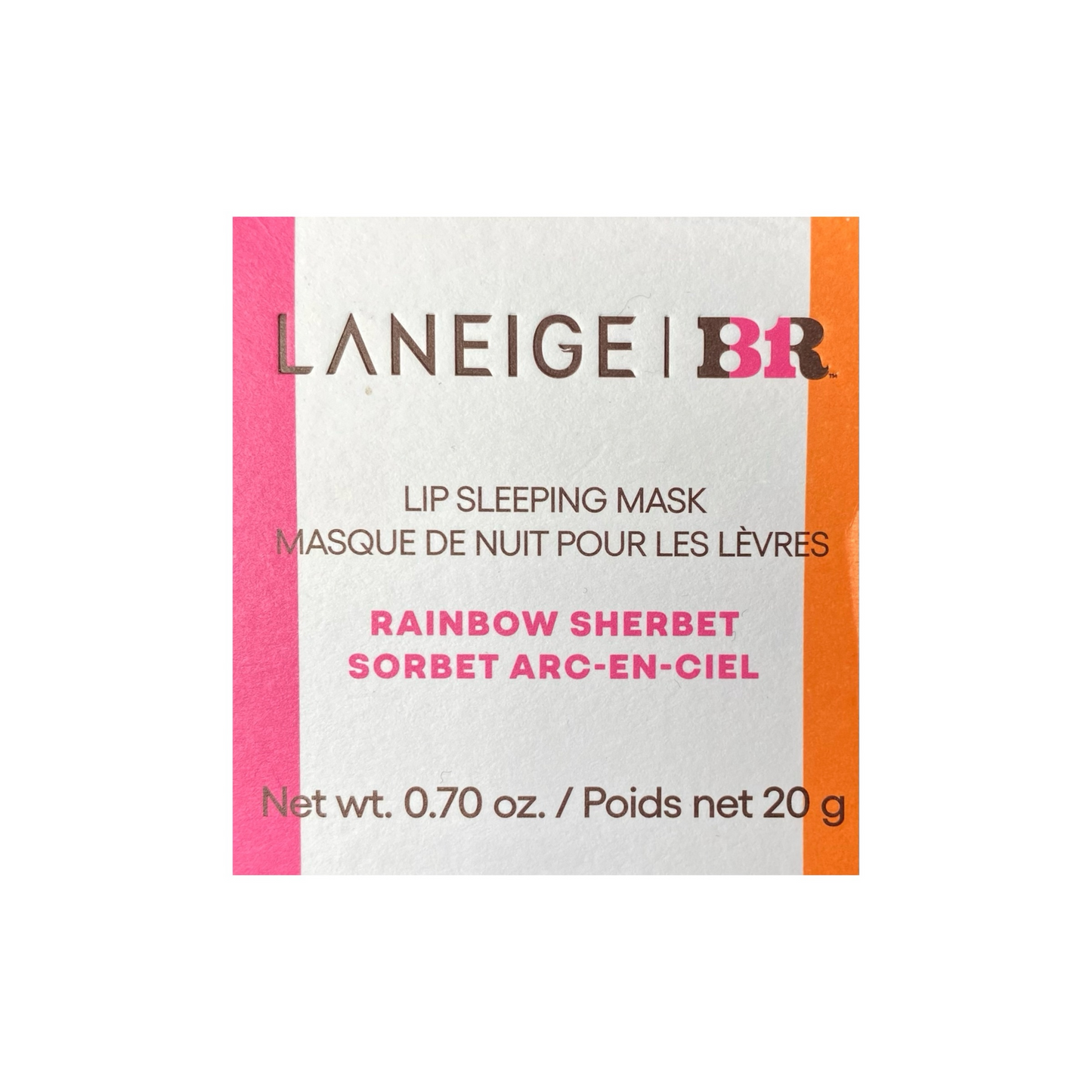 Laneige Lip Sleeping Mask Intense Hydration with Vitamin C – Baskin Robbins Rainbow Sherbert