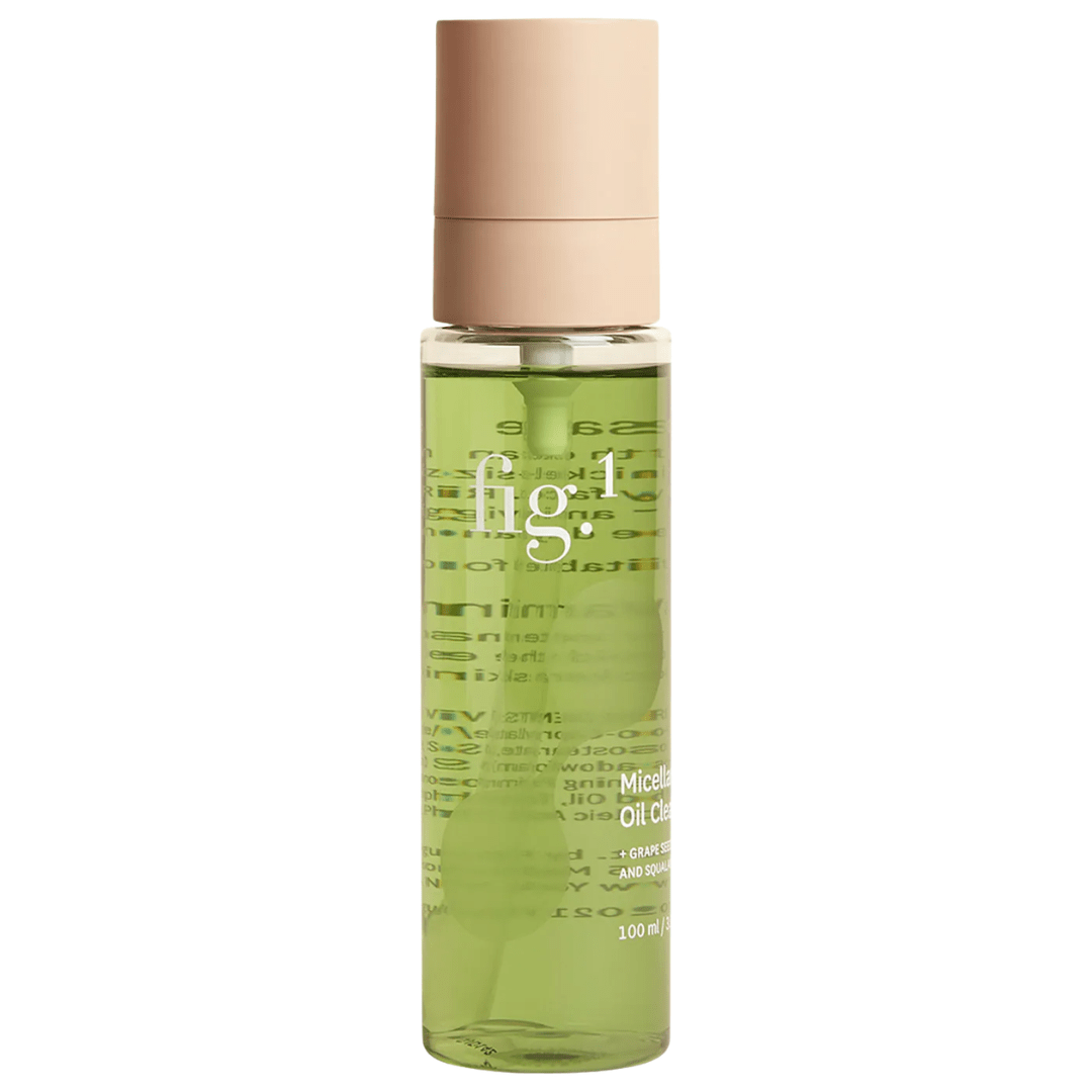 Fig.1 Micellar Oil Refillable Cleanser for SPF + Makeup Removal, 3.4 oz