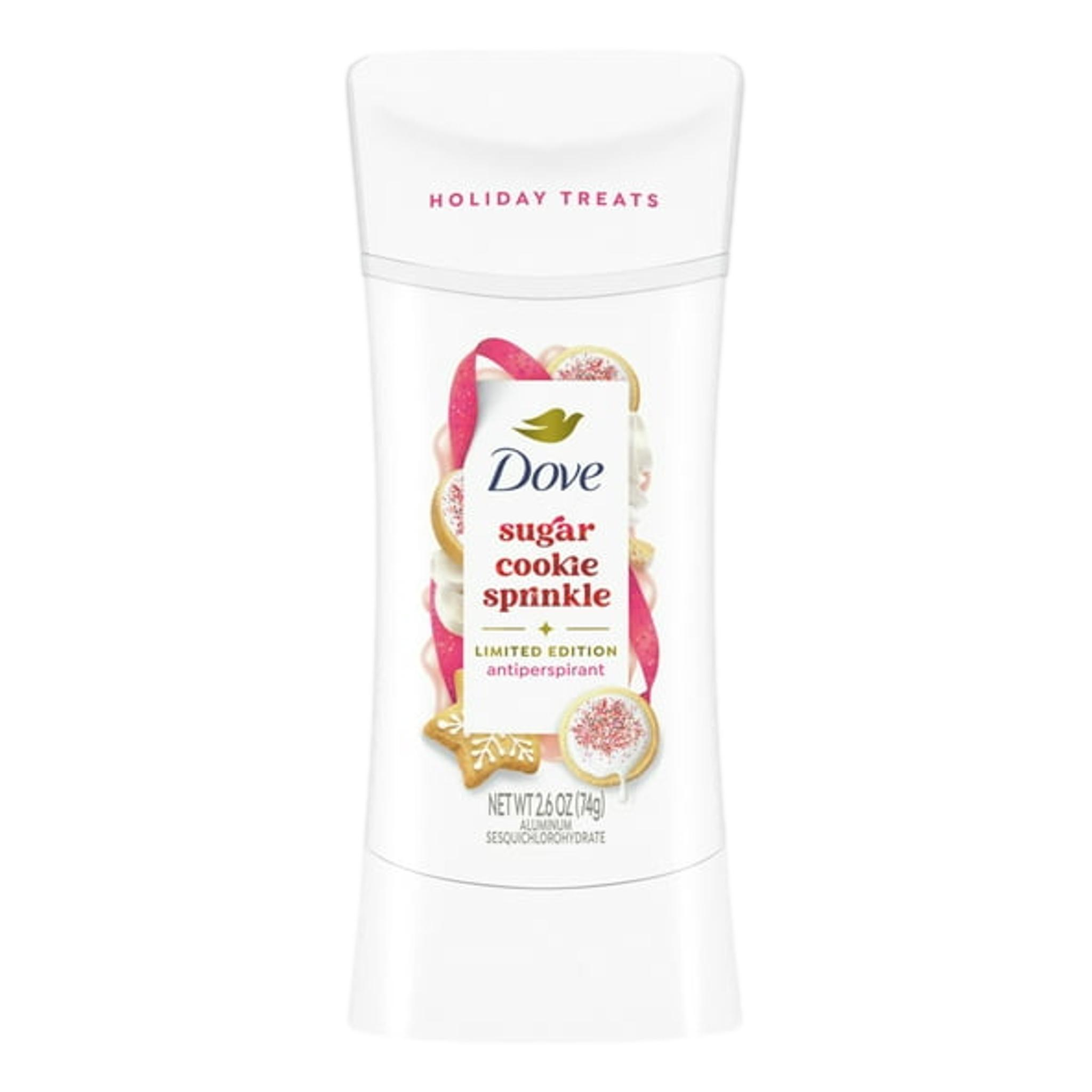 Dove Limited Edition Holiday Treats Antiperspirant Deodorant Sugar Cookie Sprinkle, 2.6 oz