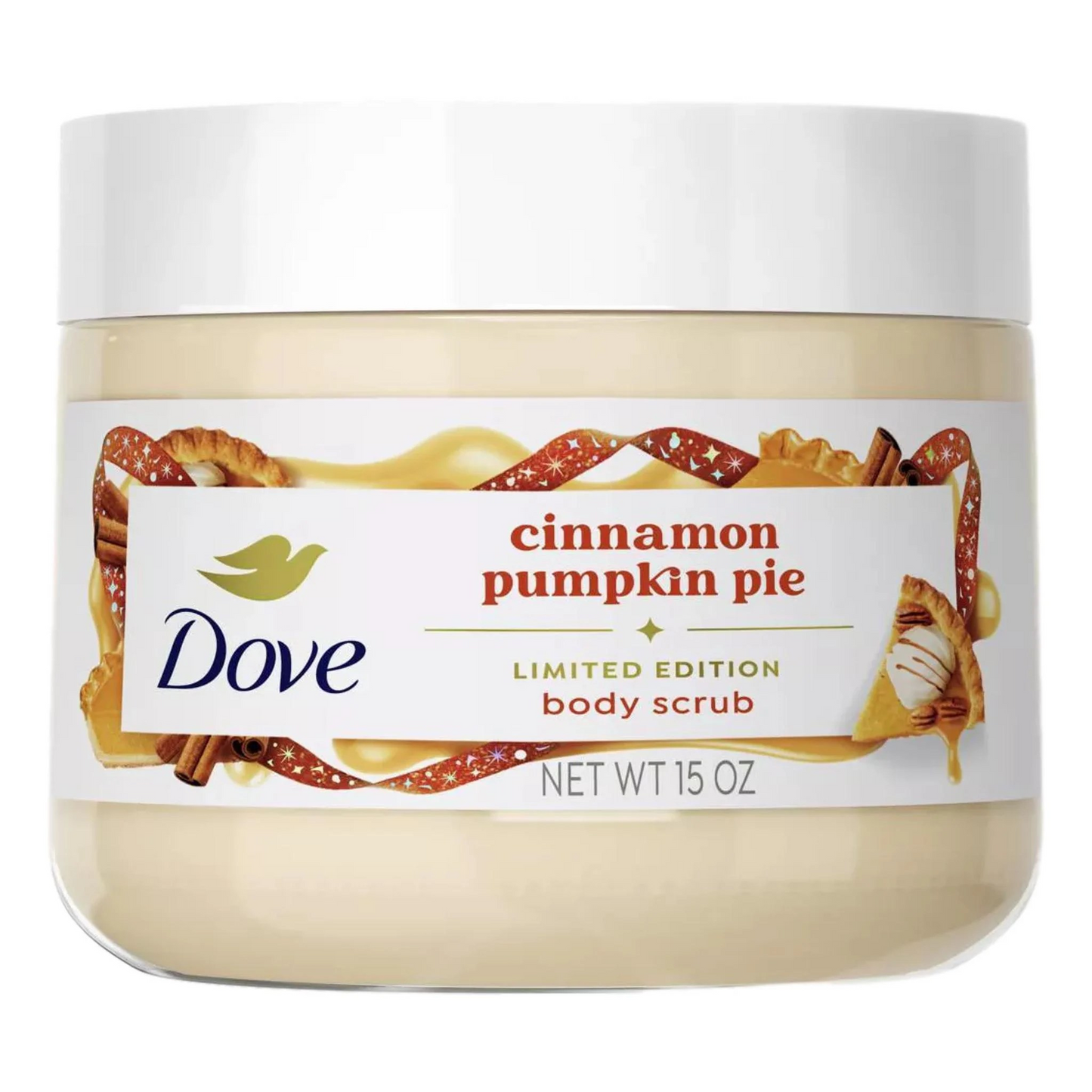 Dove Beauty Limited Edition Fall Holiday Treat Body Scrub – Cinnamon Pumpkin Pie, 15oz