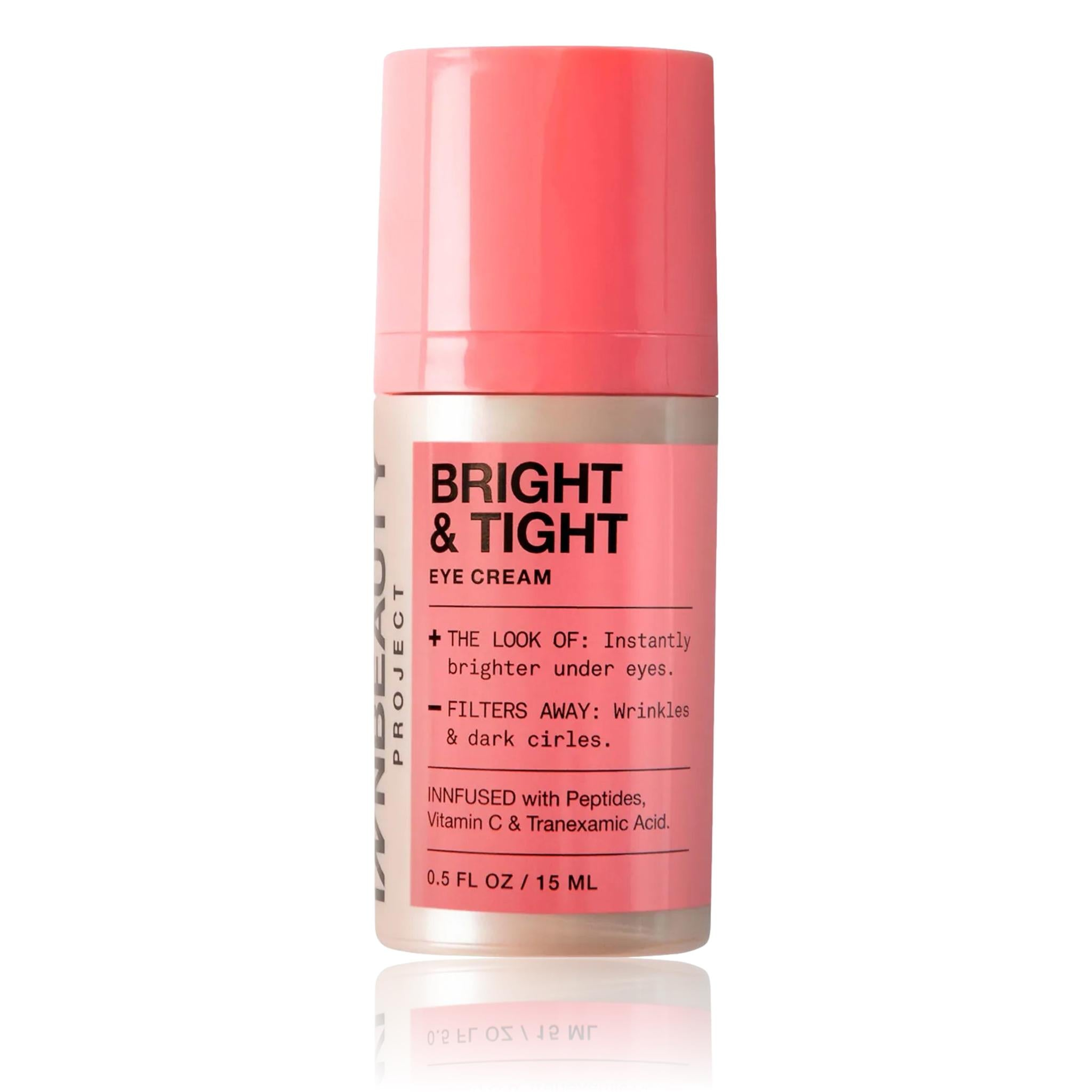iNNBEAUTY PROJECT Bright & Tight Dark Circle Firming Eye Cream with Vitamin C & Peptides, 15 mL