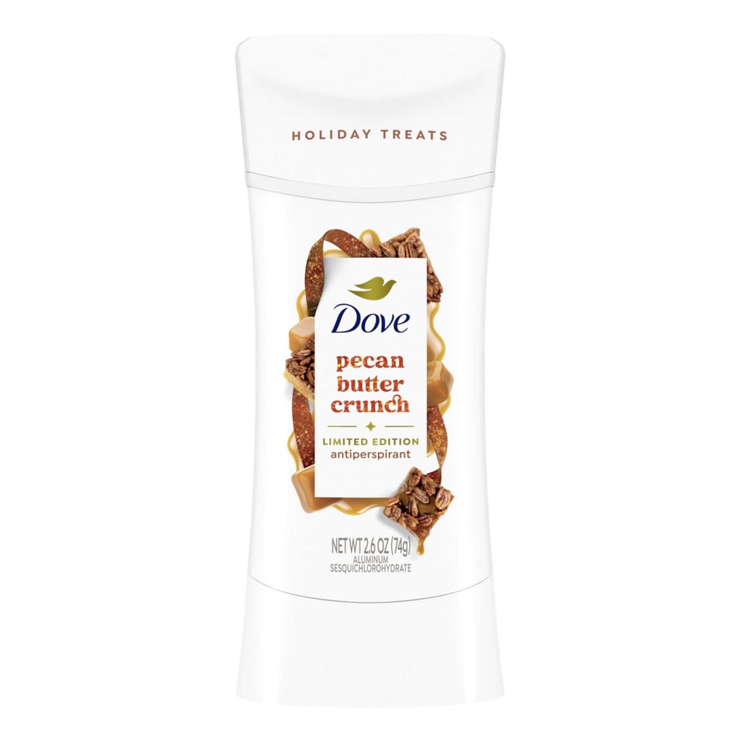 Dove Limited Edition Holiday Treats Antiperspirant Deodorant Pecan Buttercrunch, 2.6 oz