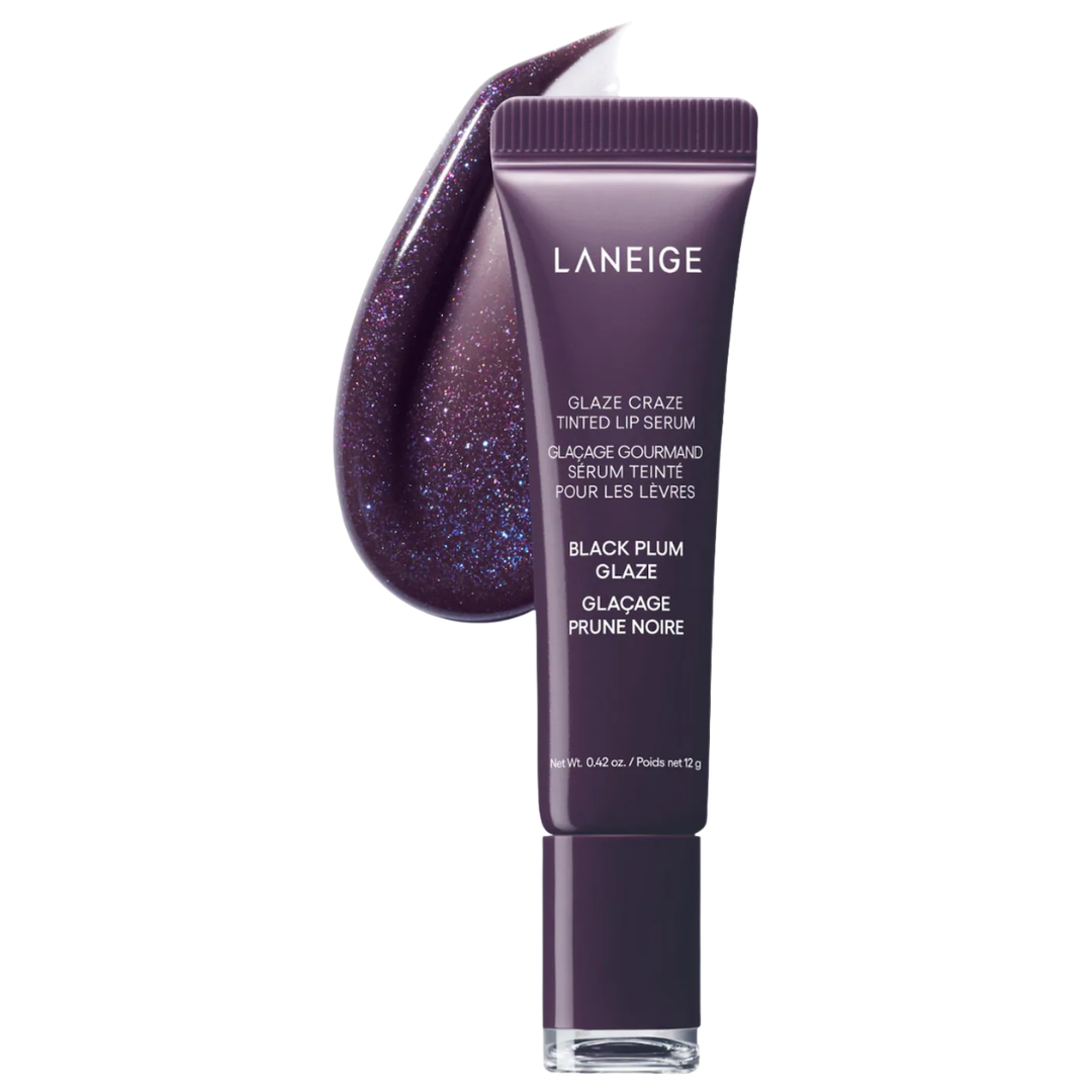 LANEIGE Glaze Craze Tinted Polypeptide Lip Serum Treatment – Black Plum Glaze