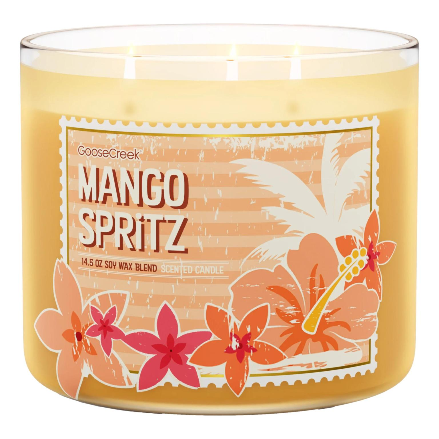 GooseCreek Mango Spritz 3-Wick Candle
