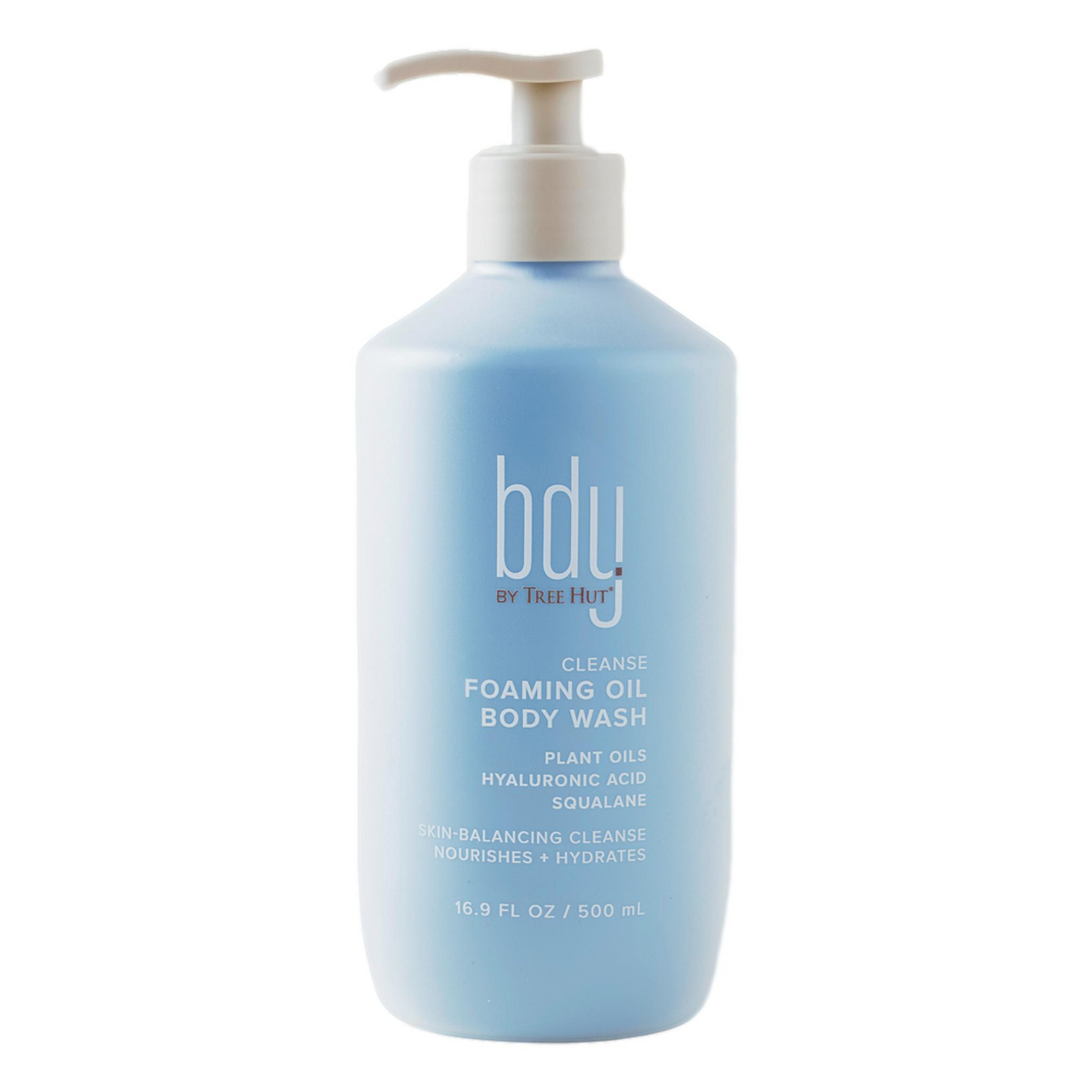 bdy. Foaming Oil Hydrating Body Wash with Hyaluronic Acid + Squalane, 16.9 oz