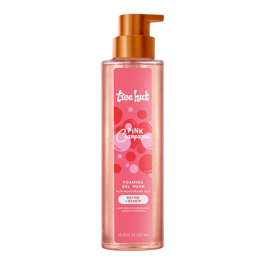 Tree Hut Pink Champagne Foaming Gel Body Wash, 18 oz