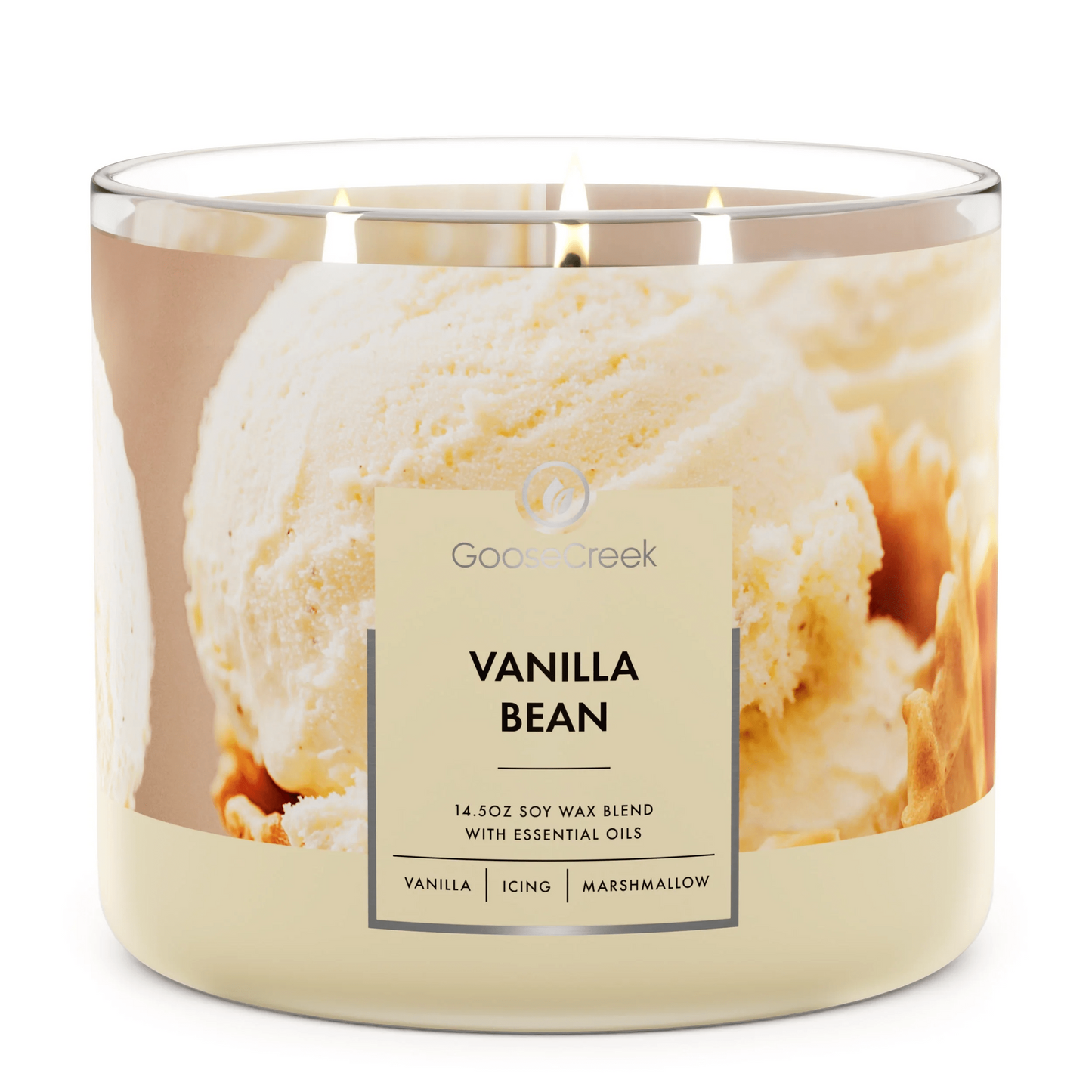 GooseCreek Vanilla Bean 3-Wick Candle