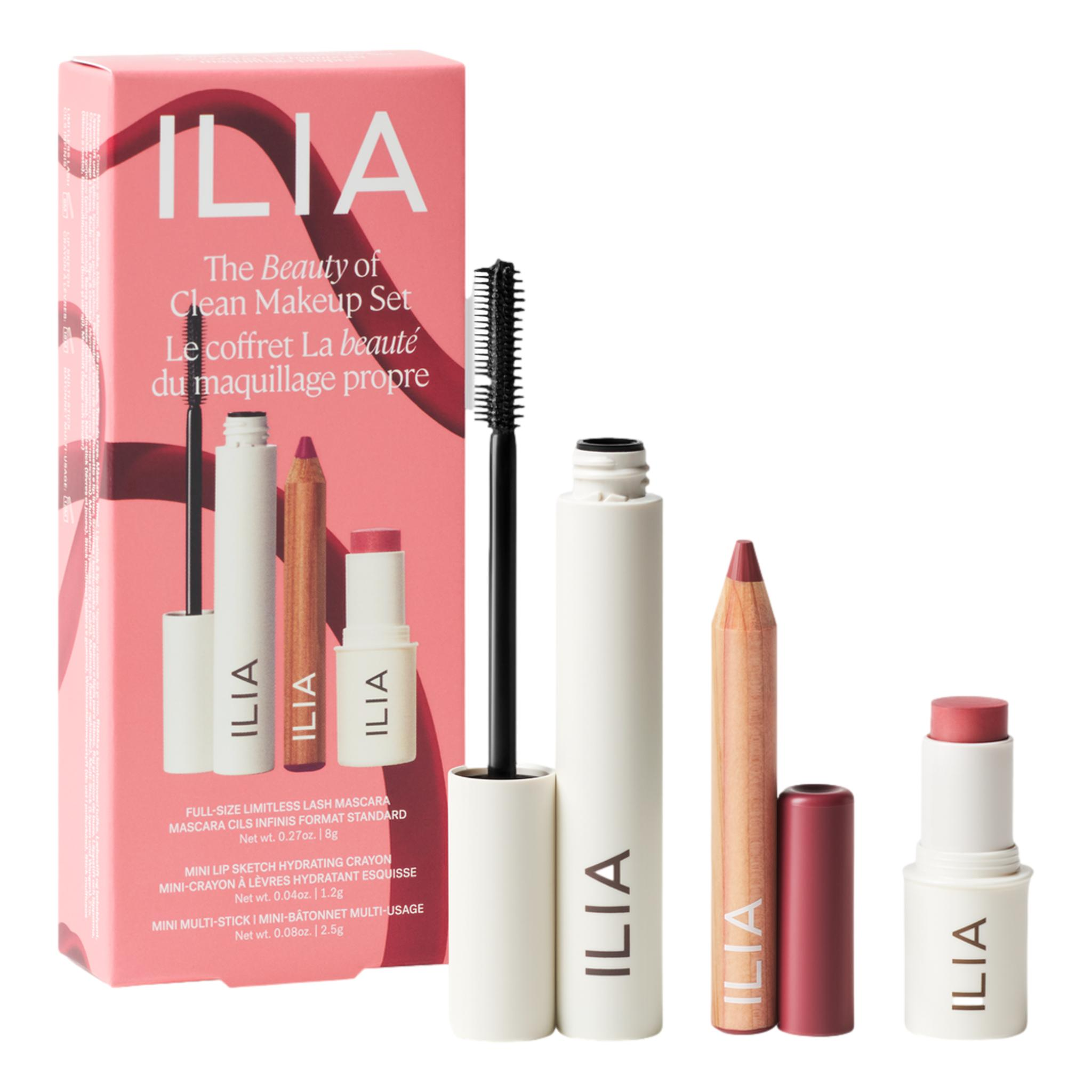 ILIA The Beauty of Clean Makeup Set – Clean Eye + Cheek + Lip Makeup Set