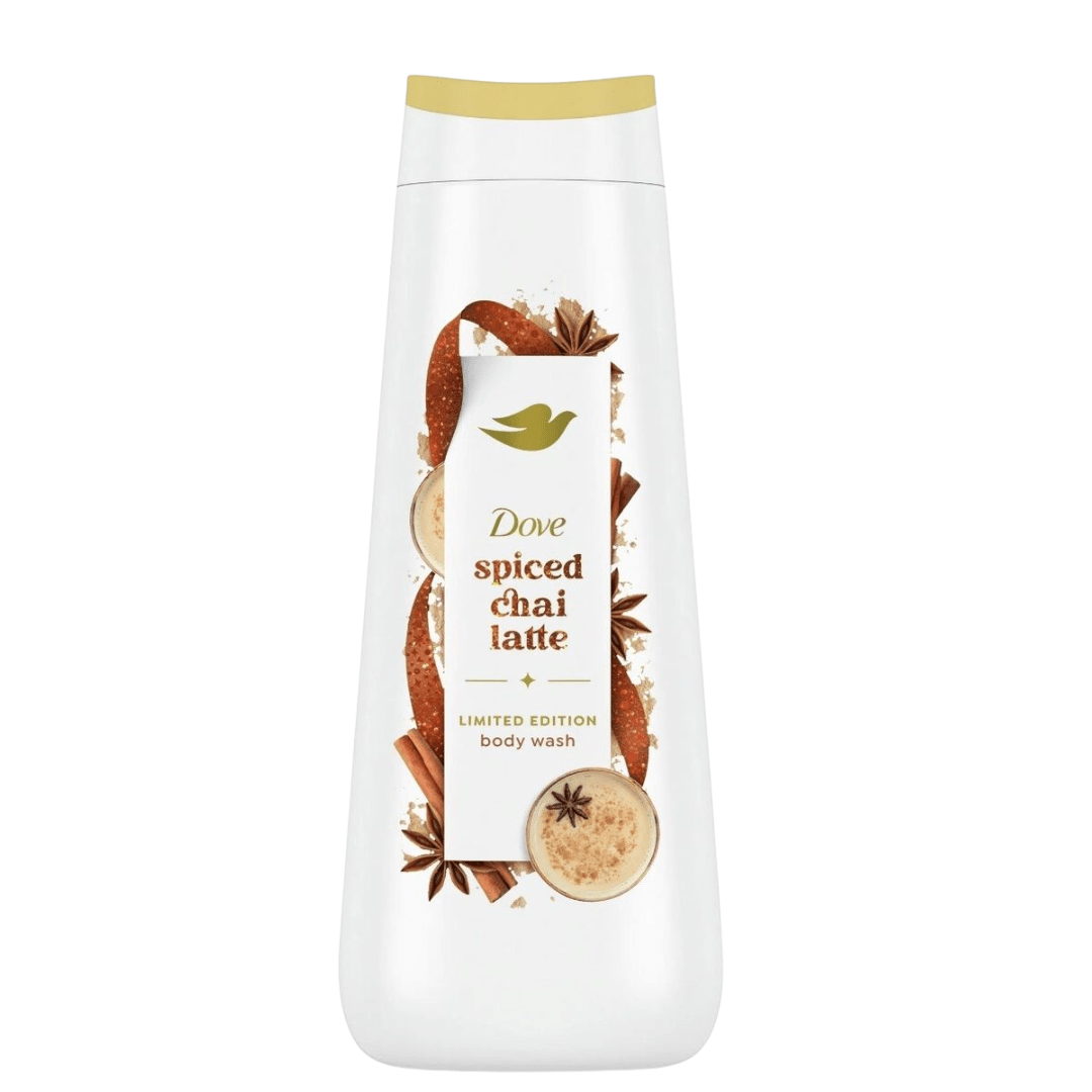 Dove Spiced Chai Latte Liquid Body Wash – Limited Edition Holiday Treats, 20 fl oz