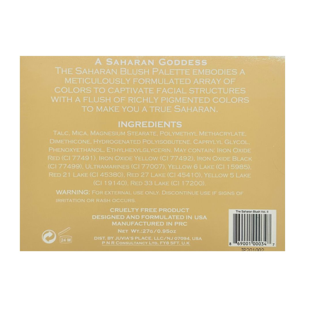 Juvia's Place The Saharan Blush Palette Vol. II