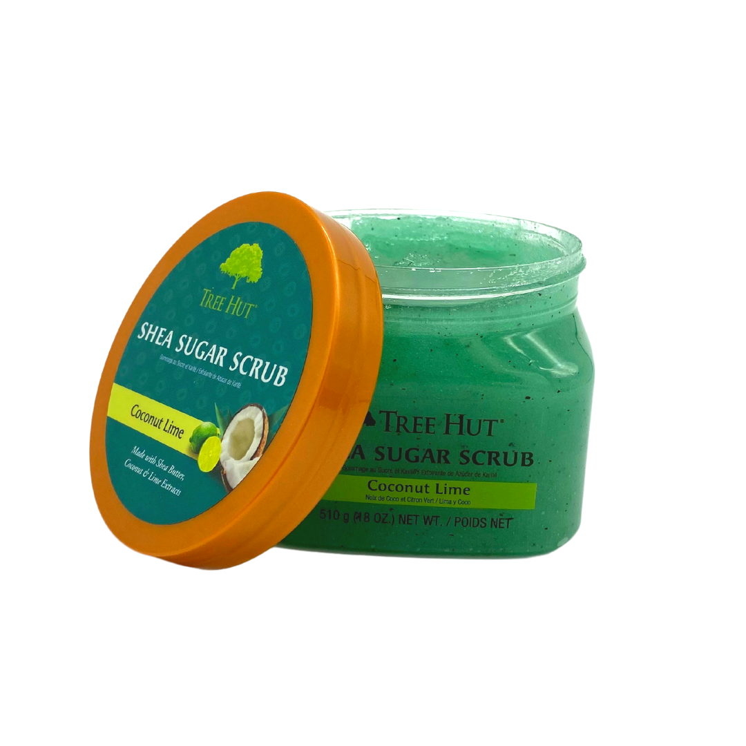 TREE HUT Coconut Lime Shea Sugar Scrub, 18oz