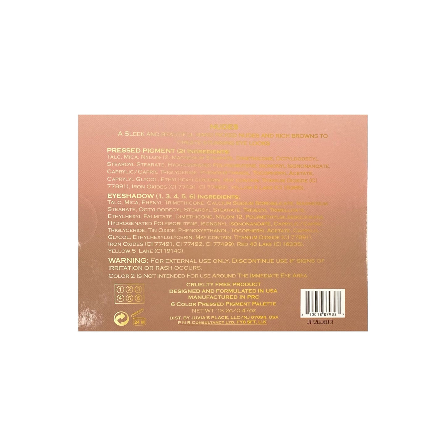 JUVIA'S PLACE The Nudes Eyeshadow Palette