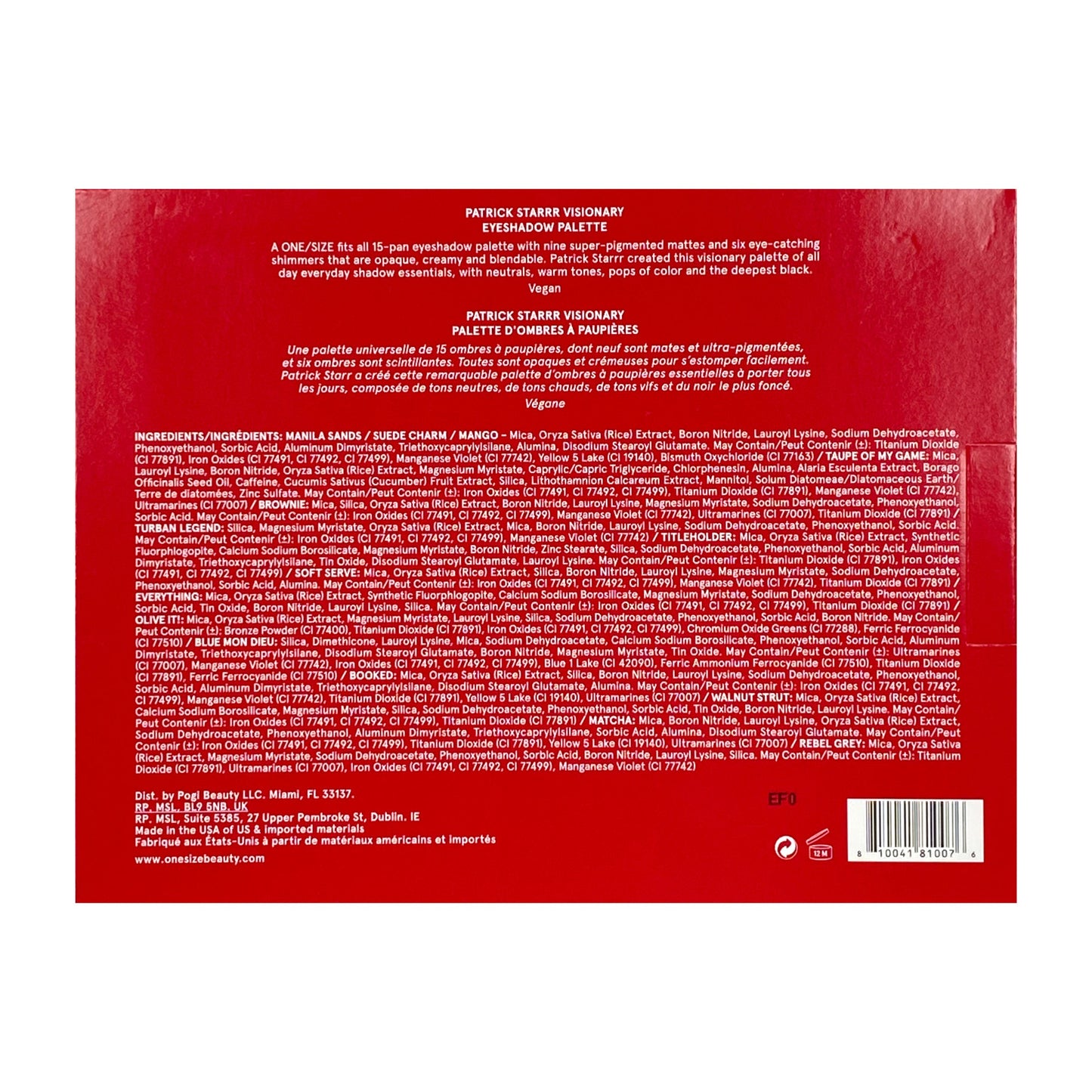 ONE/SIZE BY PATRICK STARRR Visionary Eyeshadow Palette, Eyeshadow, London Loves Beauty