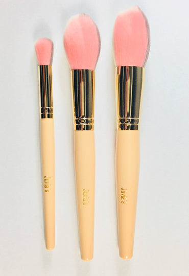 Juvia's Place 3pcs Multi Coloured Brush Set, Makeup Brushes, London Loves Beauty