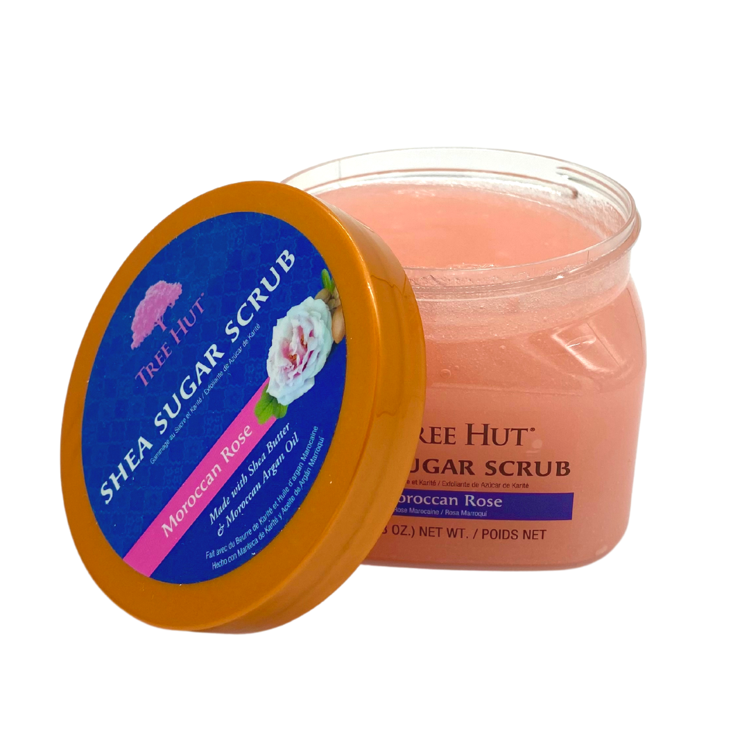 TREE HUT Moroccan Rose Shea Sugar Scrub, 18oz