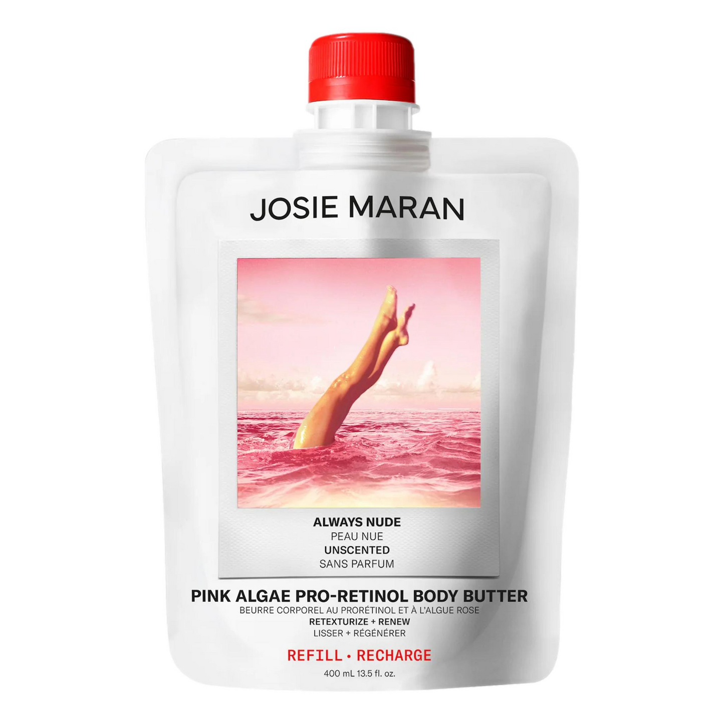 Josie Maran Pink Algae Pro-Retinol Body Butter for Anti-Aging and KP