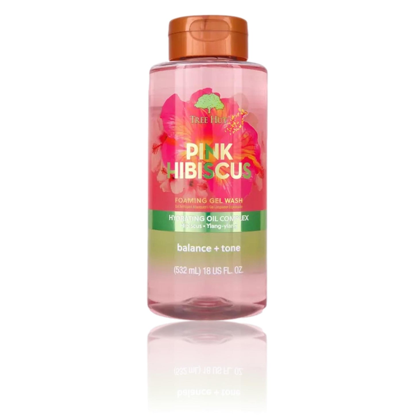 Tree Hut Pink Hibiscus Foaming Gel Body Wash