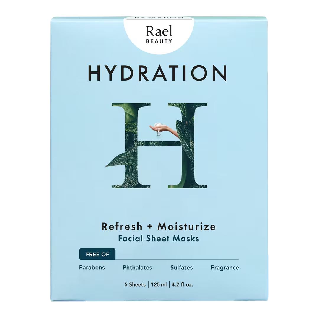 Rael Hydration Facial Sheet Mask, 5 ct