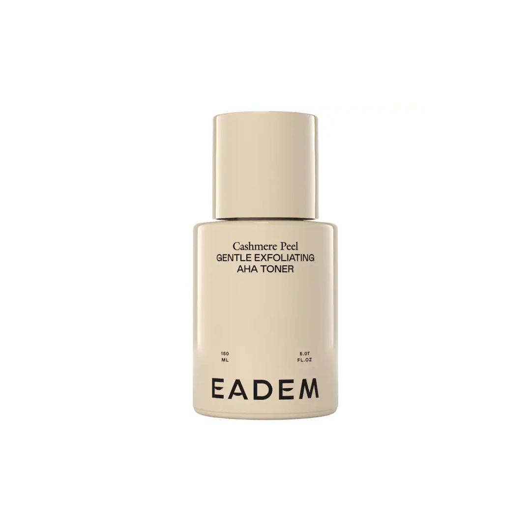 EADEM Cashmere Peel Gentle AHA + PHA Exfoliating Toner with 9% Lactic, Azelaic, Tranexamic Acid, 5.07 ozs