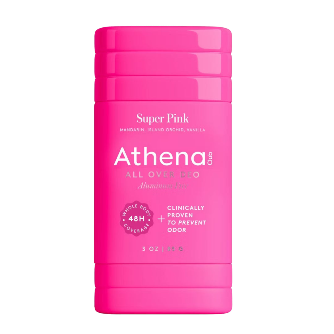 Athena Club All Over Solid Deodorant Super Pink, 3oz
