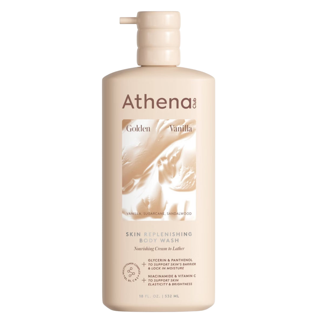 Athena Club Skin Replenishing Body Wash Golden Vanilla, 18 fl oz