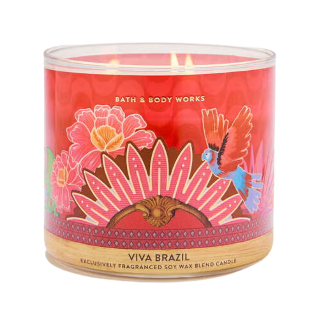 Bath & Body Works Viva Brazil 3-Wick Candle, 14.5 oz | 411 g