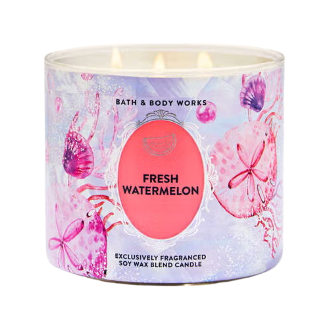 Bath & Body Works Fresh Watermelon 3-Wick Candle, 14.5 oz | 411 g