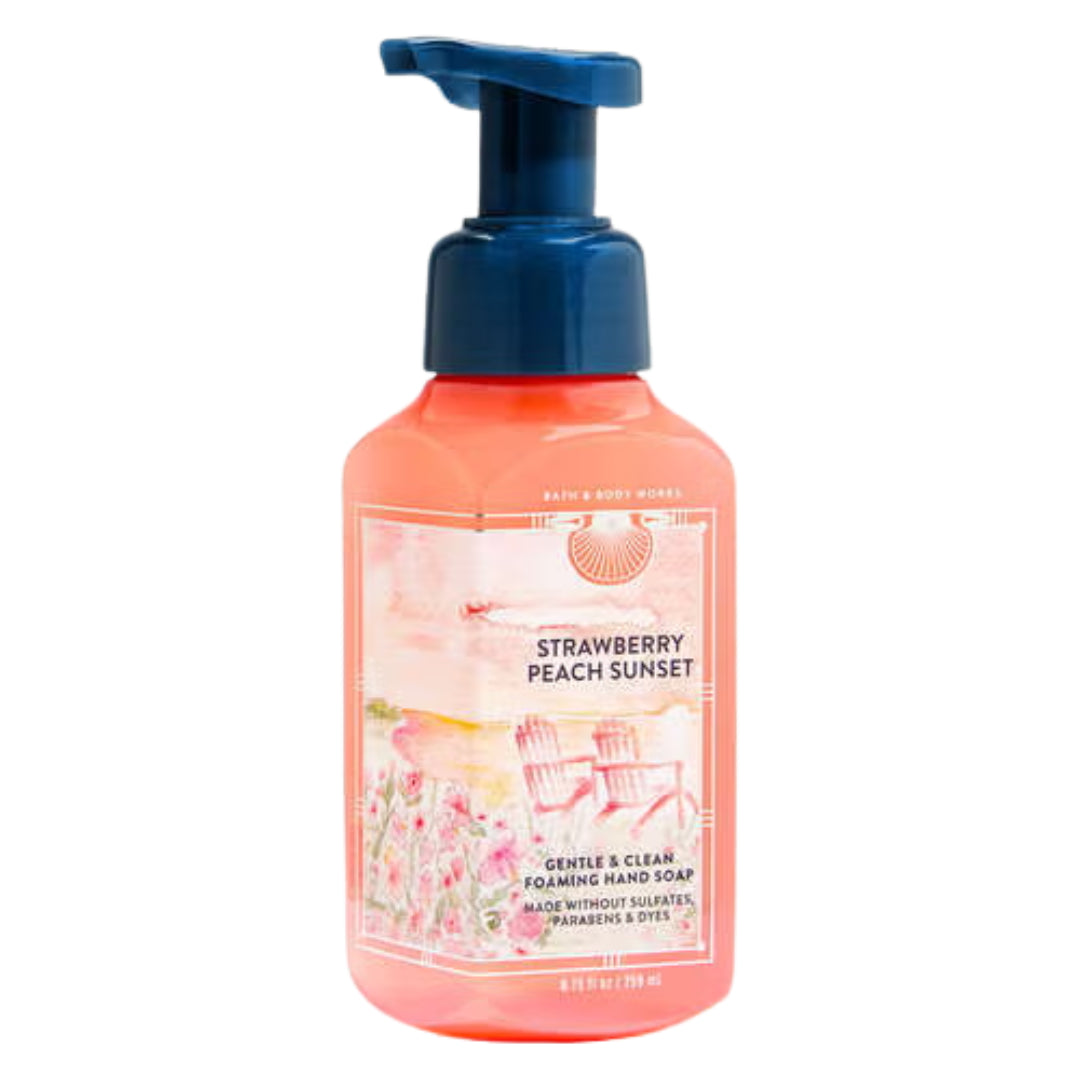 Bath & Body Works Strawberry Peach Sunset Gentle & Clean Foaming Hand Soap, 8.75 fl oz