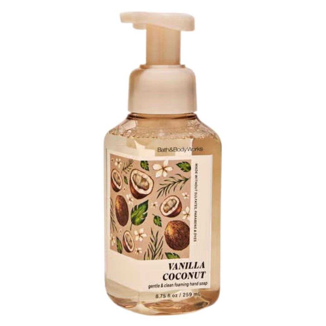Bath & Body Works Vanilla Coconut Gentle & Clean Foaming Hand Soap, 8.75 fl oz