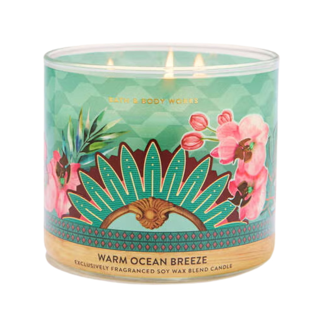 Bath & Body Works Warm Ocean Breeze 3-Wick Candle, 14.5 oz | 411 g