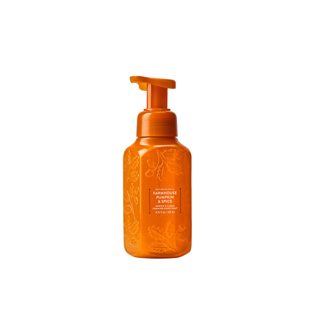 Bath & Body Works Farmhouse Pumpkin & Spice Gentle & Clean Foaming Hand Soap, 8.75 fl oz